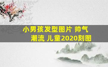 小男孩发型图片 帅气 潮流 儿童2020刻图